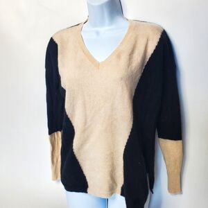 T.S. Society Cashmere Wool Sweater XS Colorblock